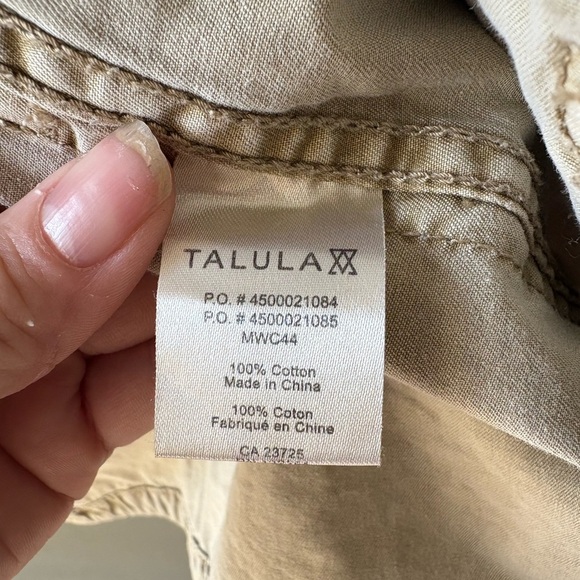 Aritzia Talula size small Women's Tan Utility trooper Jacket, 100% Cotton, Tan - Picture 8 of 10